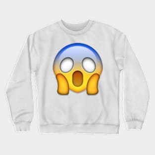 face screaming in fear Crewneck Sweatshirt